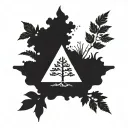 small minimum tree  symmetrical like xxxtentacion tattoo  tattoo design idea