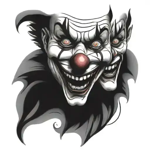 Clown Faces tattoo design idea