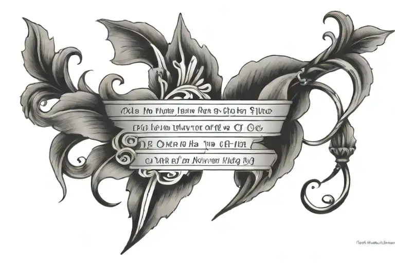 Bible verse Matthew 18:6 tattoo design idea