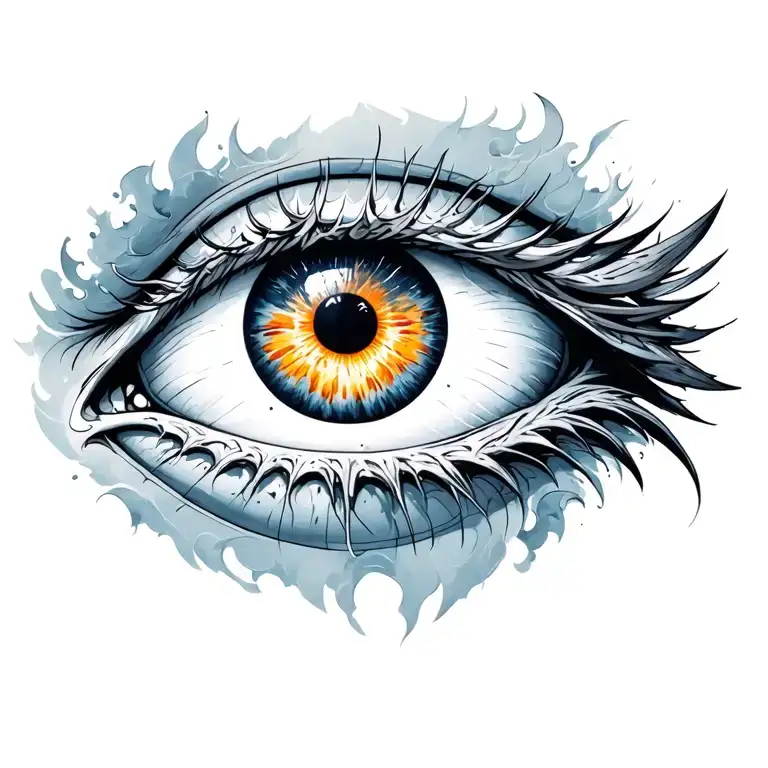 men evil eye chest tattoo on left side tattoo design idea