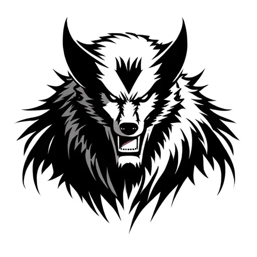 wolverine animal  tattoo design idea