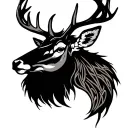 Celtic Deer tattoo design idea