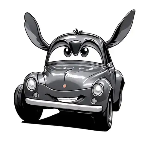Disney Cars with Lilo and Stitch tattoo design idea