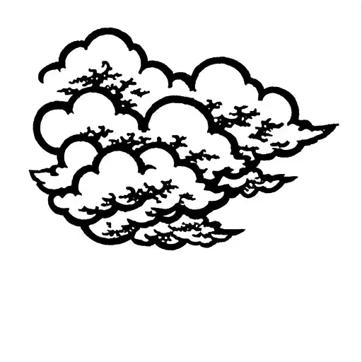 akatsuki clouds embroided design tattoo design idea