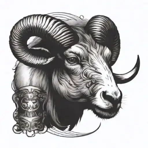 Aries Taurus tattoo design idea