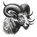 Aries Taurus tattoo design idea