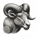 Aries Taurus tattoo design idea