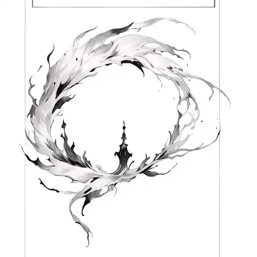 beauty in chaos tattoo design idea