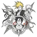 bleach anime tattoo design idea