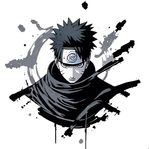 Obito Uchiha tattoo design idea