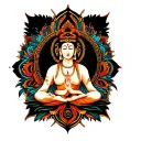 om mane padme hum mantra tattoo design idea