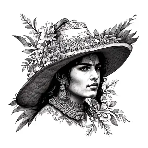 Spanish lining all around arm but make it looking Mexican tattoo design idea