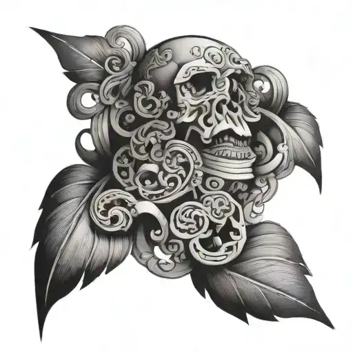 slave motif tattoo design idea