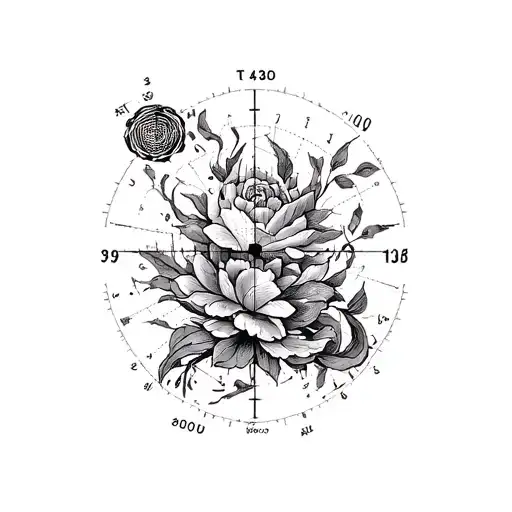 GPS Coordinates with date tattoo design idea