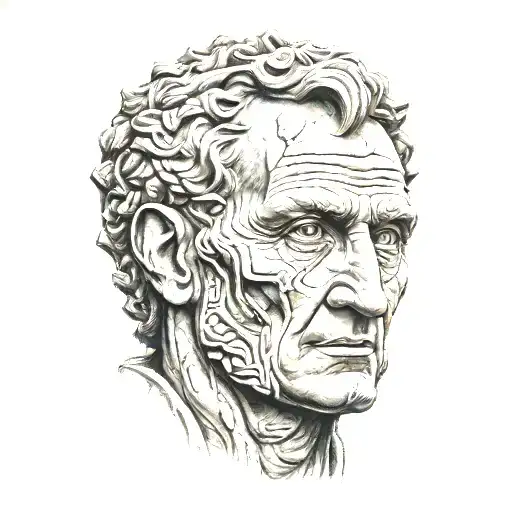 Julius Caesar tattoo design idea