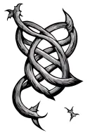 witches knot tattoo design idea