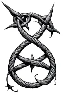 witches knot tattoo design idea