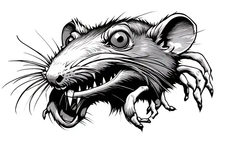 rat fink gas wont light from spark tattoo design idea