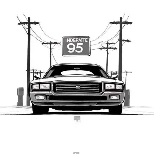 Interstate 95 tattoo design idea