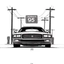 Interstate 95 tattoo design idea