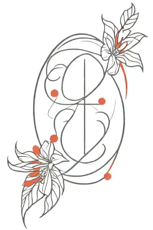 LOYALTY TATTOO WITH THE L's RED  tattoo design idea