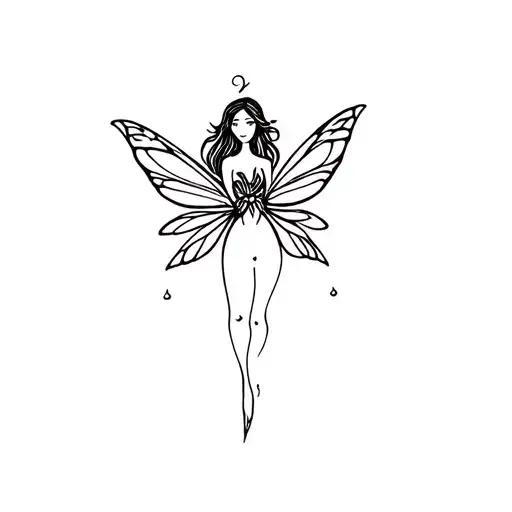fairy tattoo design idea