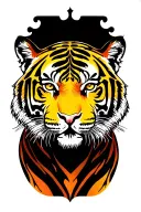 Tiger full body tattoo design idea