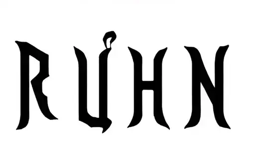 "RÜHN" tattoo design idea