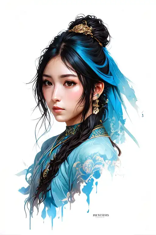 final fantasy 10 yuna tattoo design idea