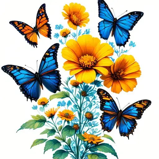 wallflower sketch with butterflies swarming and we are infinite in typewriter font  tattoo design idea