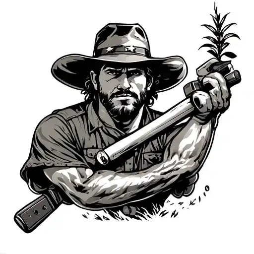 future farmer of america on arm tattoo design idea