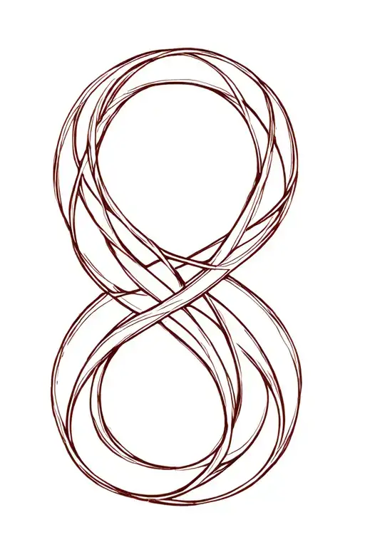 Adoption symbol intertwined tattoo design idea