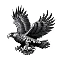 aztec eagle tattoo design idea