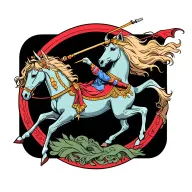 sagittarius centaur bending tattoo design idea