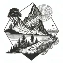 Wanderer tattoo design idea