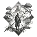 Wanderer tattoo design idea