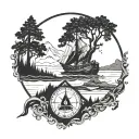 Wanderer tattoo design idea