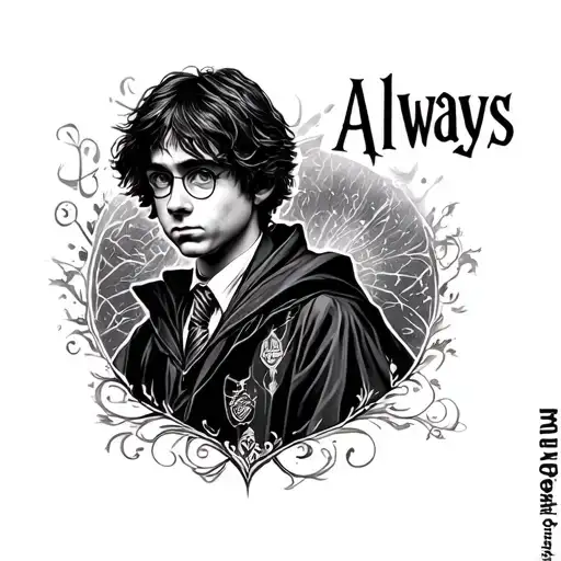 Harry Potter Always tattoo design idea