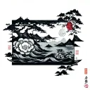 Japanese Rectangle tattoo design idea