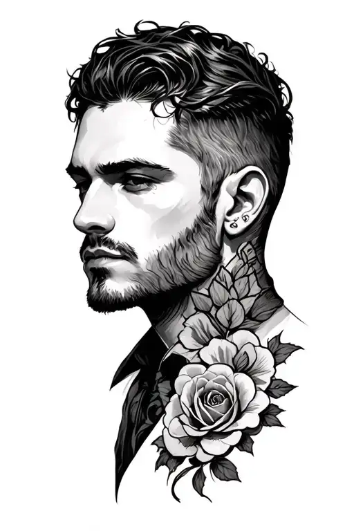 when a man learns to feel love he must also bear the risk of feeling hate tattoo design idea