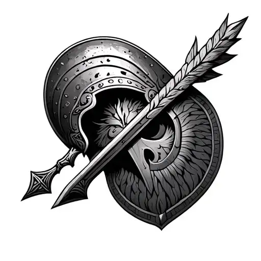Hoplite tattoo design idea