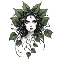 Poison Ivy Vine tattoo design idea