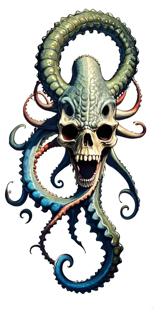 Pirates of the Caribbean, kraken tattoo design idea