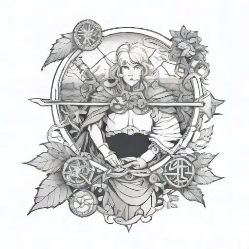 Thorfinn Vinland Saga at Peace tattoo design idea