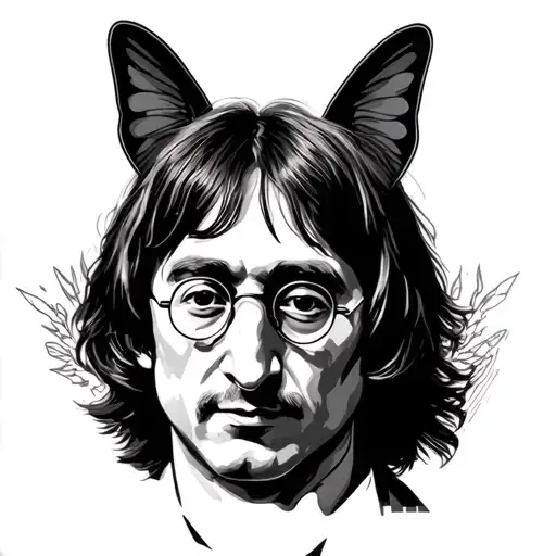 John Lennon tattoo design idea