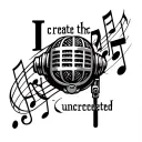 "I create the uncreated " music notes microphone pen music notes  tattoo design idea