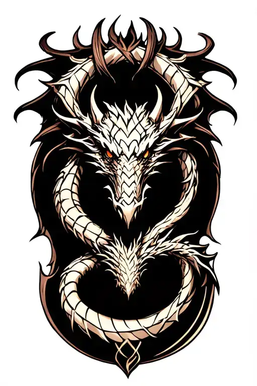 celtic dragon tattoo design idea