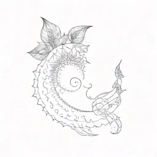 unalome,sun,love symbol,gratitude symbol,spiral tattoo design idea