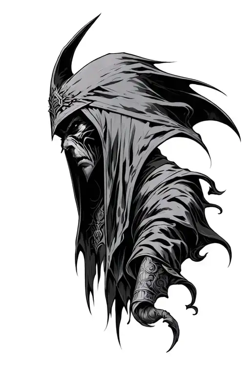lord of the rings nazgul tattoo design idea