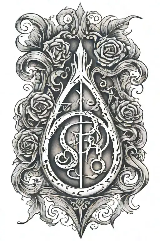 black mark harry potter dark mark tattoo design idea